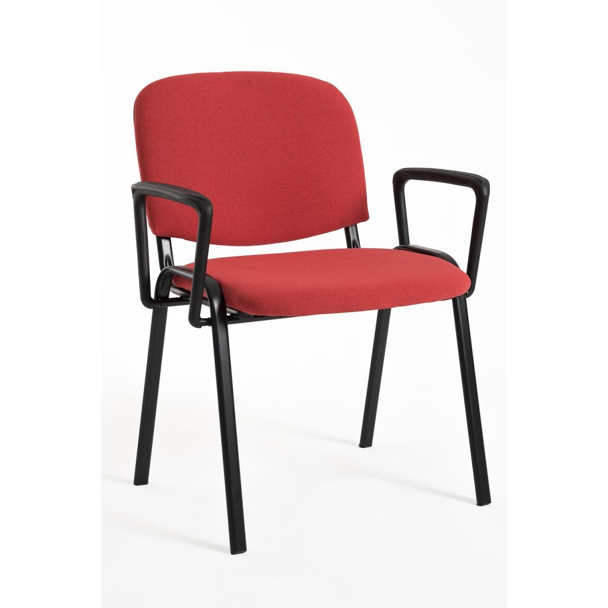 Regalos Miguel - Pack 4 Sillas de Oficina sin ruedas ni brazos Ofis con Brazos - Máxima Ergonomía - Ideal para Escritorio y Gaming