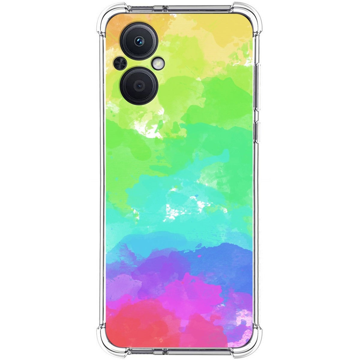 Funda Silicona Antigolpes para Oppo A96 5G diseño Acuarela 03 Dibujos