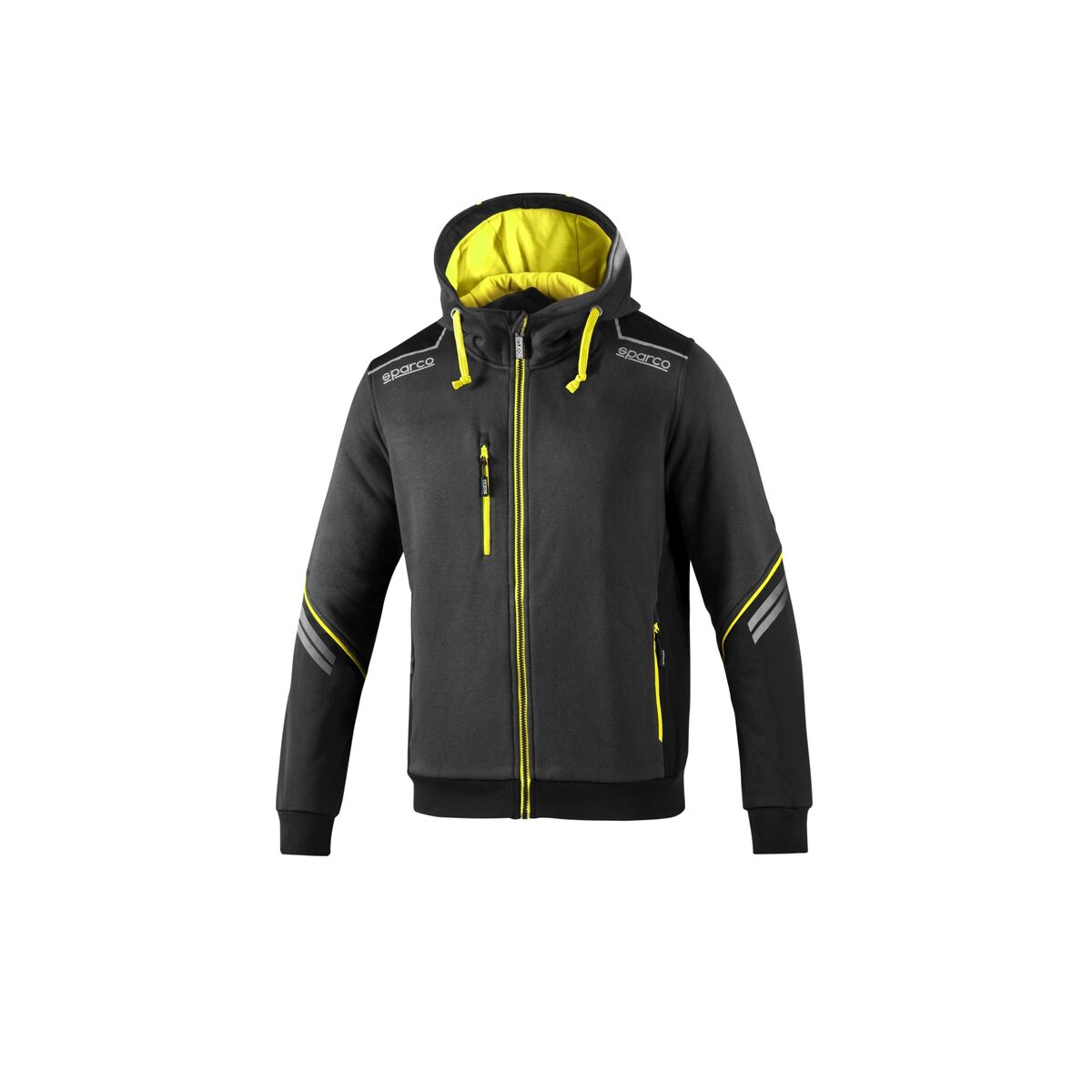 Sparco Sudadera Con Capucha Tw Amarillo Gris Tall-Xl Hombre Grande