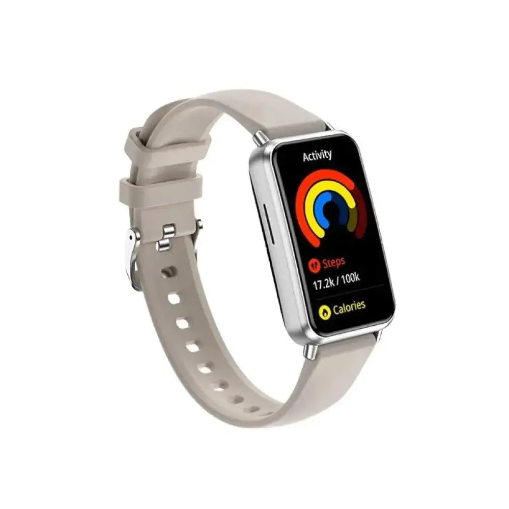 Pulsera de Actividad SPC Duo Fit Bluetooth AMOLED Plata Blanca/Borgoña 8 días llamadas y salud