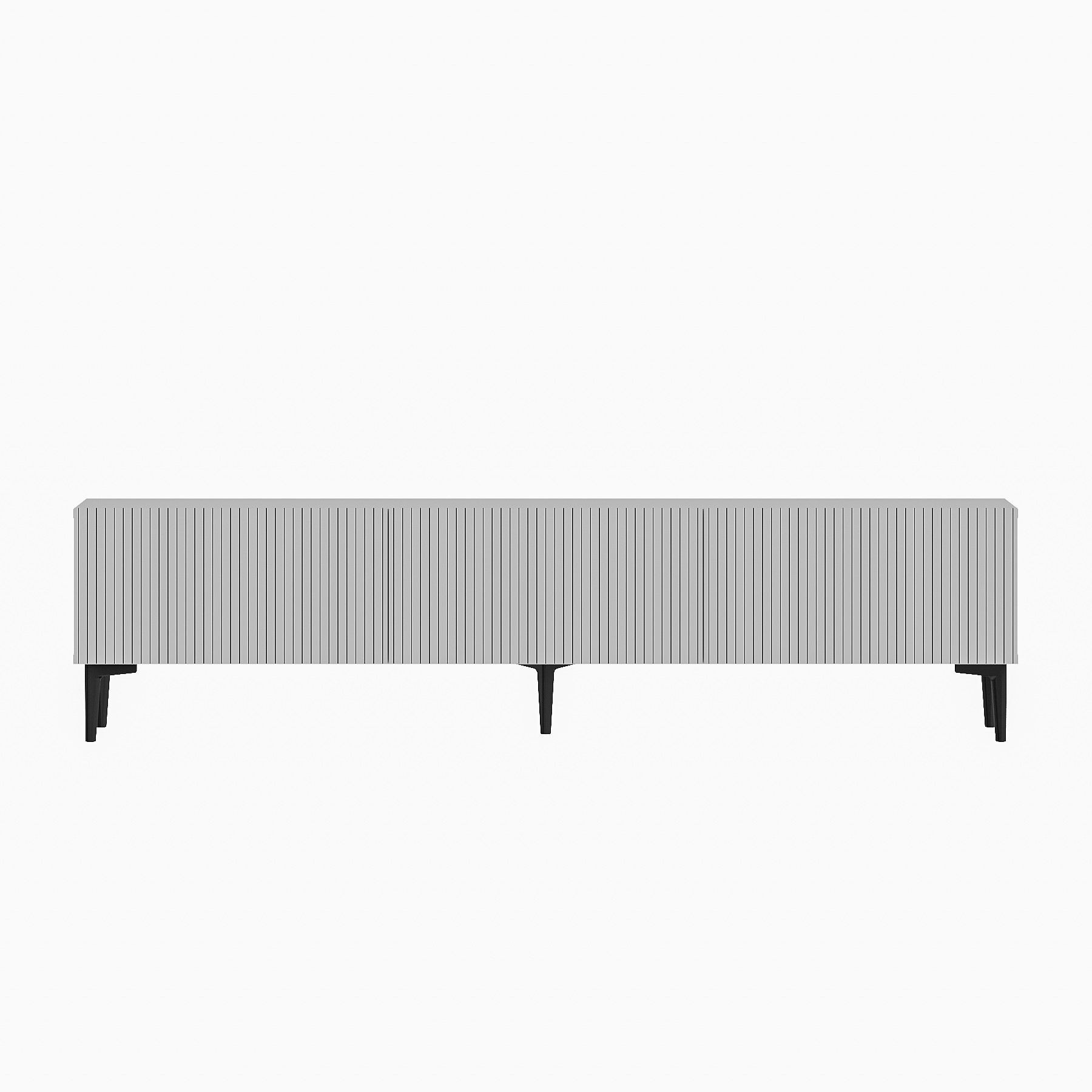 Habitat y Jardin - Soporte de TV de madera "Oscar" - 180 x 31 x 45 cm - Blanco