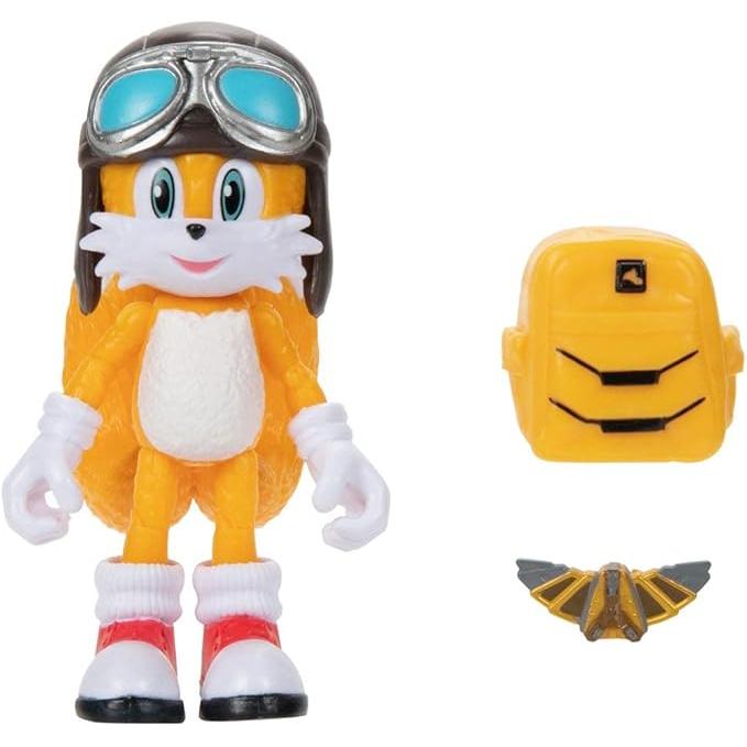 Jakks Pacific Sonic the Hedgehog Película 2 - Figura de Tails Con Mochila
