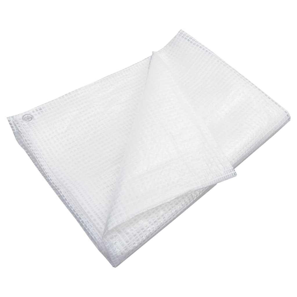 vidaXL Lona de Gasa de Vuelta Blanco Carpa Toldo Almacenamiento Multitalle