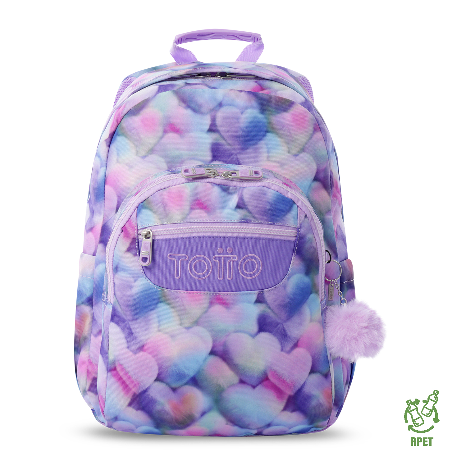 Totto Mochila escolar Acuareles Material: Poliéster 33 x44 x14 cm