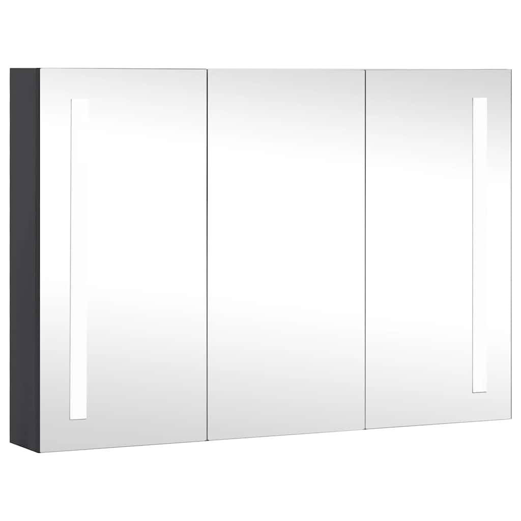 vidaXL Mueble de baño con espejo LED 89x14x62 cm