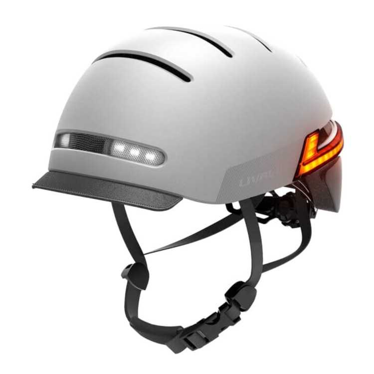 Casco Urbano LIVALL BH51M NEO GRIS TALLA M con Luz LED, Sistema Comunicación y Detección de Caídas SOS