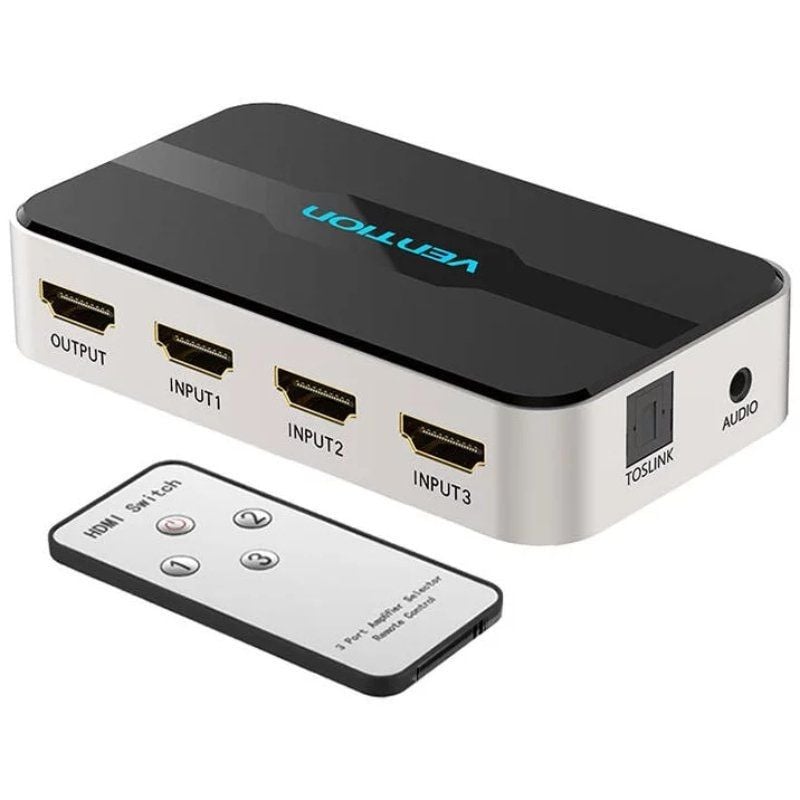 Duplicador hdmi vention afjh0/ 3xhdmi hembra - hdmi macho / 1xaudio