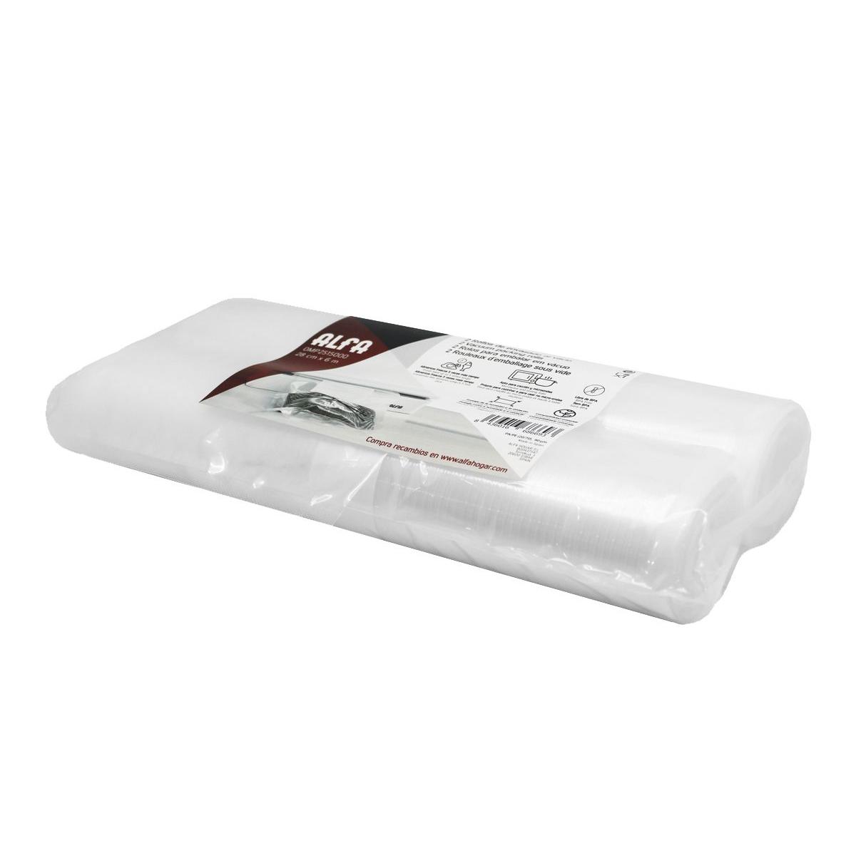 Alfa Hogar - Envasadora de vacío ALFA HOGAR 0MP2515000 para conservación intensiva de alimentos en cocina, con doble sellado, succión de 15 L/min y 3 modos de sellado (secos, frescos, con salsas)