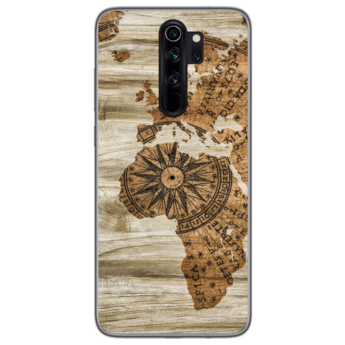 Tumundosmartphone Funda Gel Tpu para Xiaomi Redmi Note 8 Pro diseño Madera 07 Dibujos