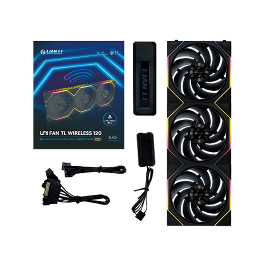 VENTILADOR 120X120 LIAN LI UNIFAN TL120 WIRELESS BLACK 3