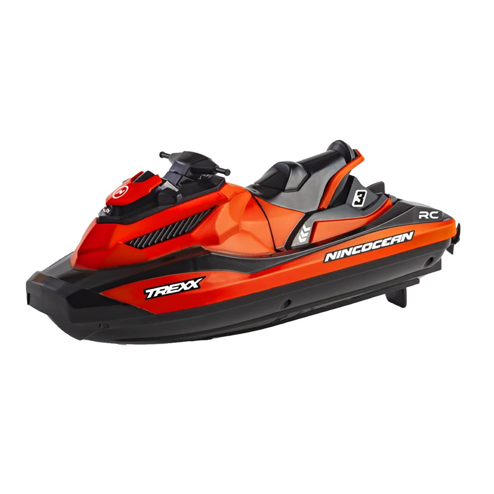 Moto de agua radio control TREXX con 2 motores, emisora 2,4Ghz y batería de 3,7V 24,5x22x9 cm (Ninco NH99038)