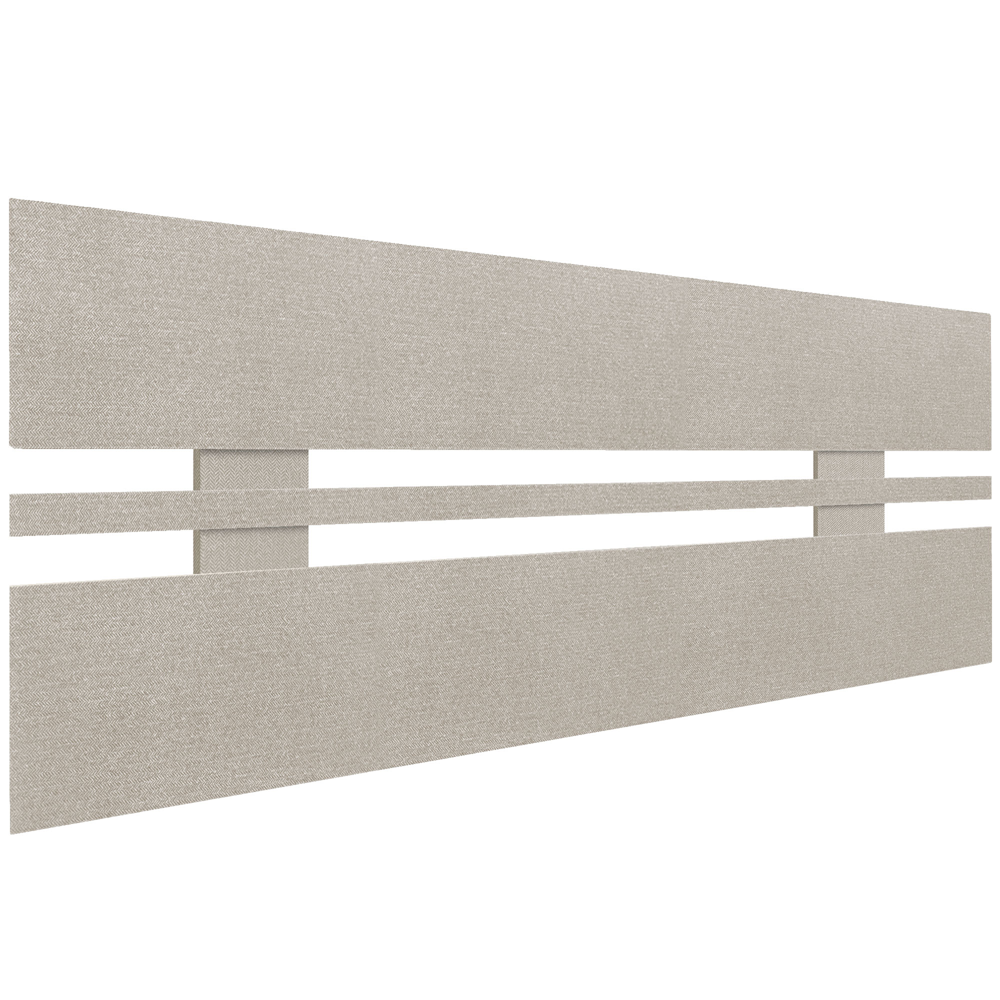 DHOME Cabecero de Madera reciclada DM Horizontal Ancho Cama Palets Herrajes incluidos Listo para colgar