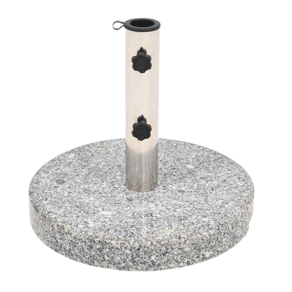 vidaXL Base de Sombrilla Redonda Granito 20 kg Soporte Stand Parasol Paraguas Color Gris,  Negro,