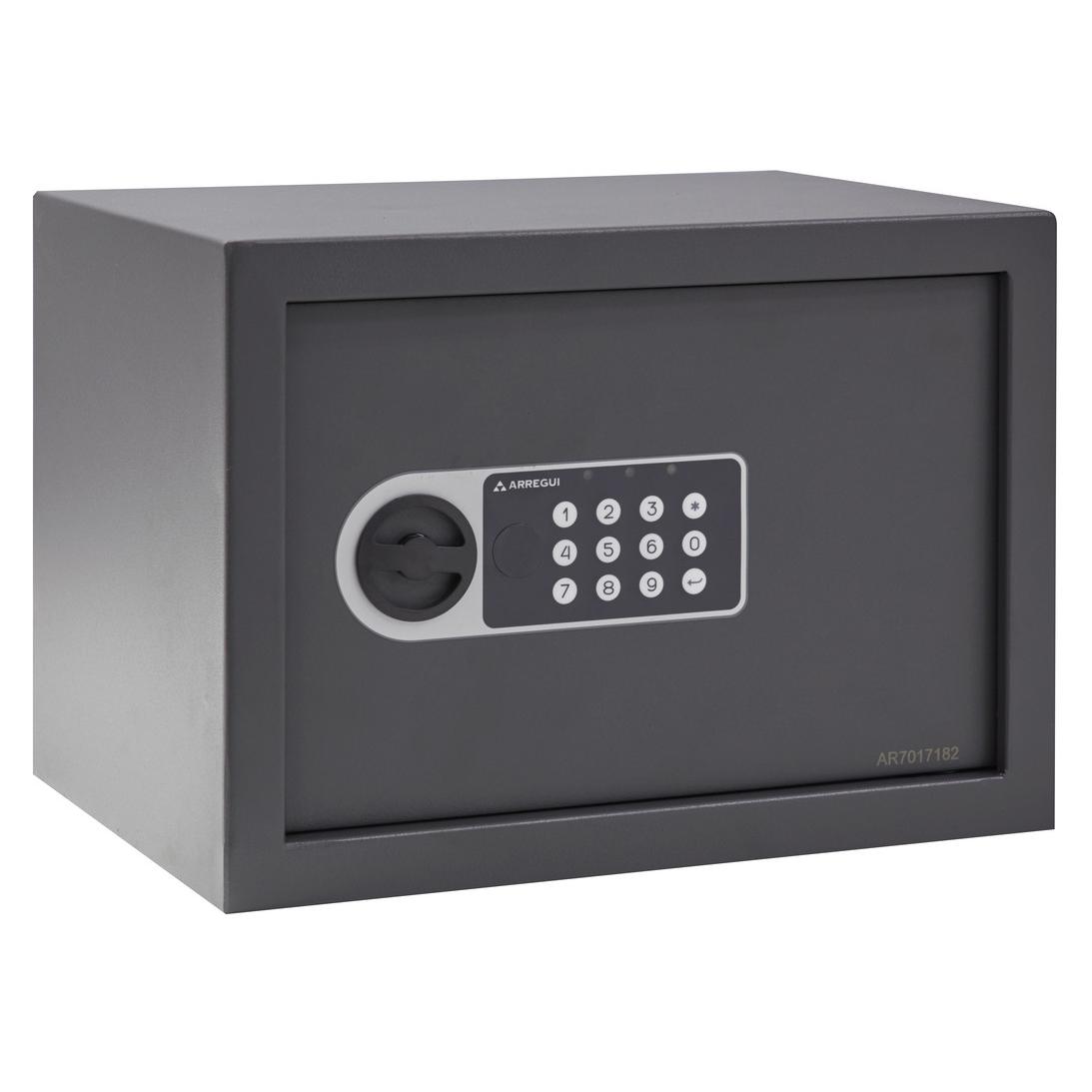 ARREGUI Premier Caja Fuerte de Acero con Cerradura Electrónica, Caja de Seguridad para Casa y Hogar, Teclado con Código Programable, con Llave de Emergencia
