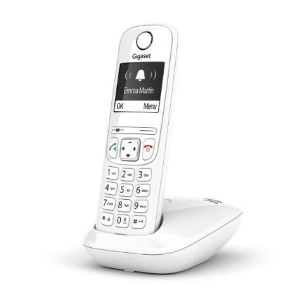 Gigaset AS690 Teléfono DECT/analógico Identificador de llamadas Blanco