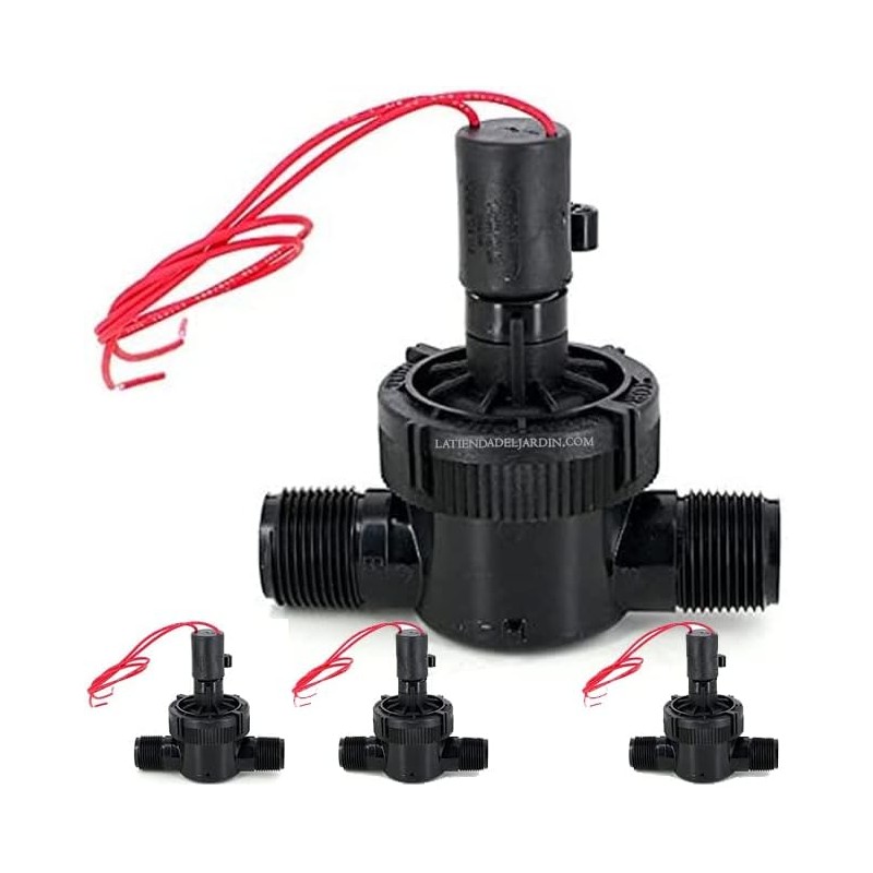 TORO Electrovalvula de Riego 1" Toro | Pack 4 Electroválvula Jardin 24V rosca Macho | Valvula de Riego para Programador Electrico