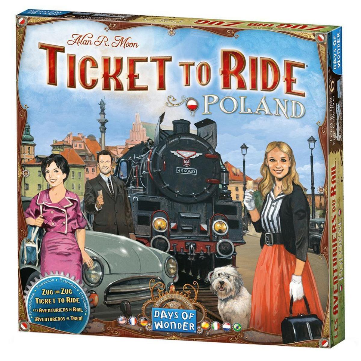 Asmodee - Juego de mesa ¡Aventureros al Tren! Polonia