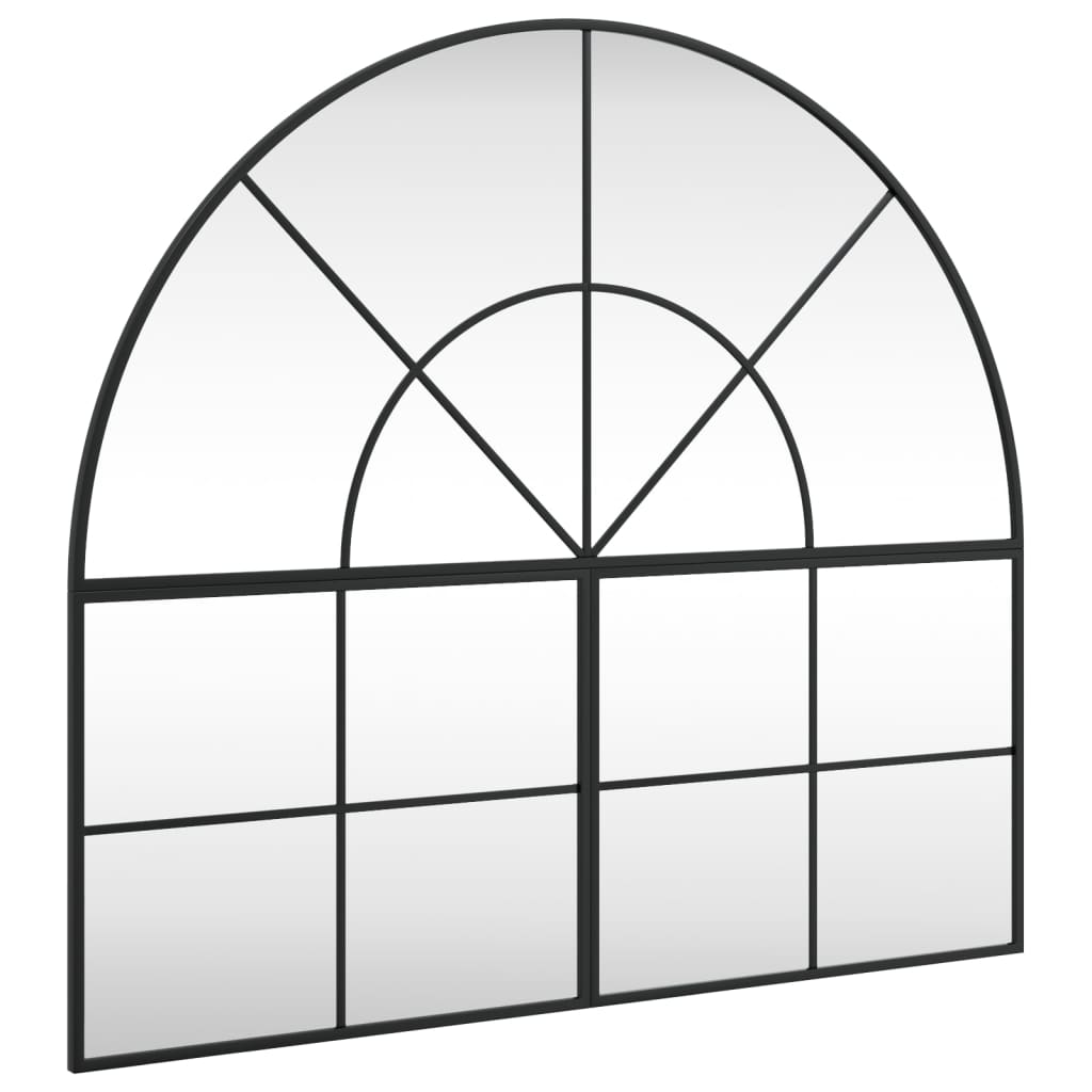 vidaXL Espejo de Pared Arco Decoración de Pared para Salón Pasillo Hierro Negro Dimensiones 60 x 70 cm,  60 x 90 cm,  80 x 80 cm y mas