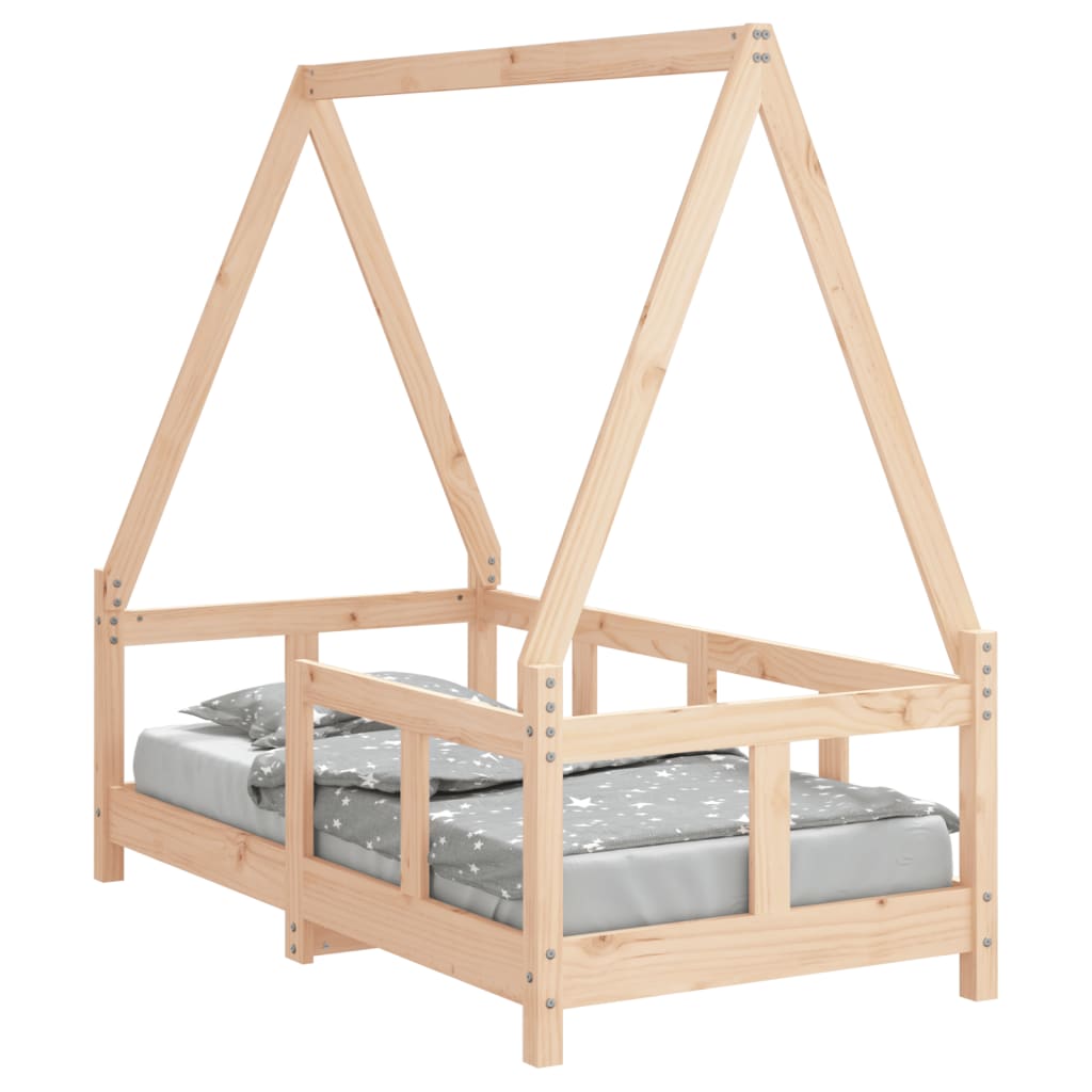 vidaXL Estructura de cama para niños madera de pino 70x140 cm