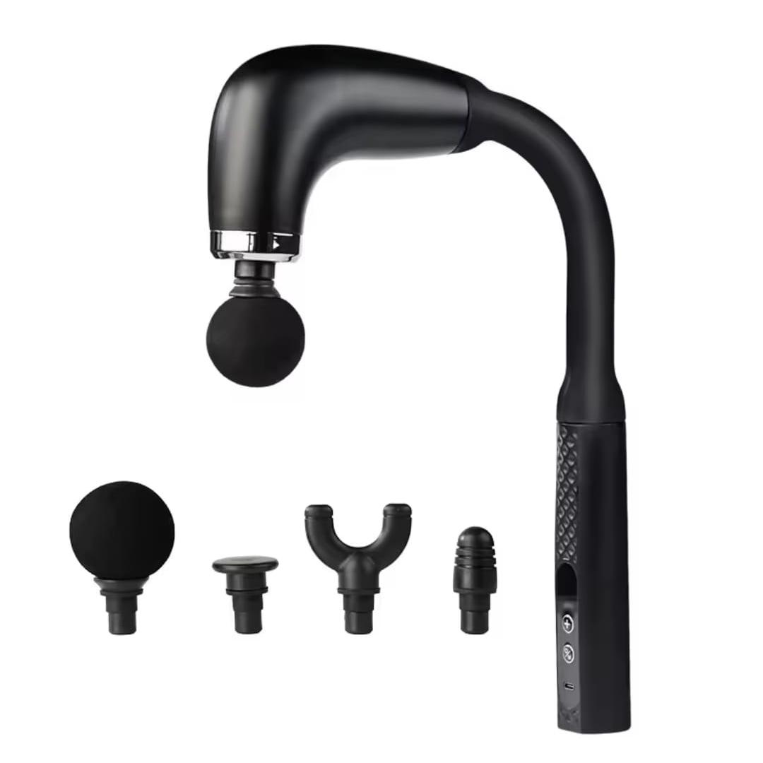 Masajeador en Forma de U con 9 Niveles de Intensidad, Motor 20W y Batería 1200mAh Recargable USB – Masajeador Muscular Ergonómico para Cuello, Espalda y Relajación Profunda