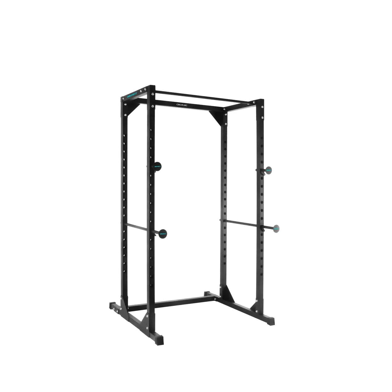 CECOTEC 07190 Jaula de Musculación Drumfit PowerRack 1000: Entrenamiento Seguro y Versátil