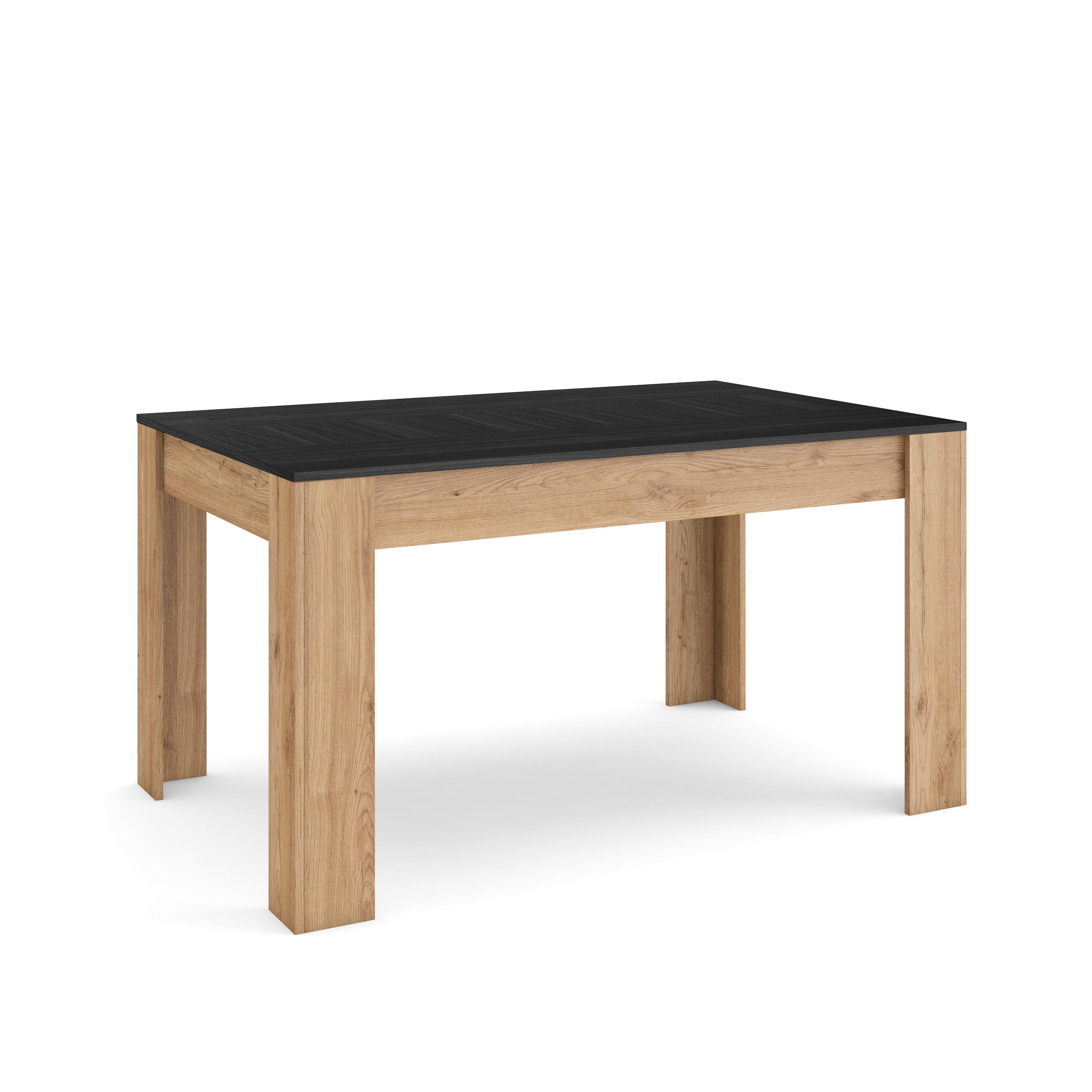 Skraut Home, Mesa Comedor, Mesa Fija Cocina y Salón, 140x90x76cm, Para 6 comensales, Muebles Comedor, Estilo Moderno
