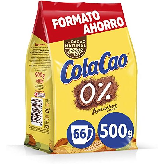 Cola Cao 0% Azúcares Añadidos: con Cacao Natural 0,8kg