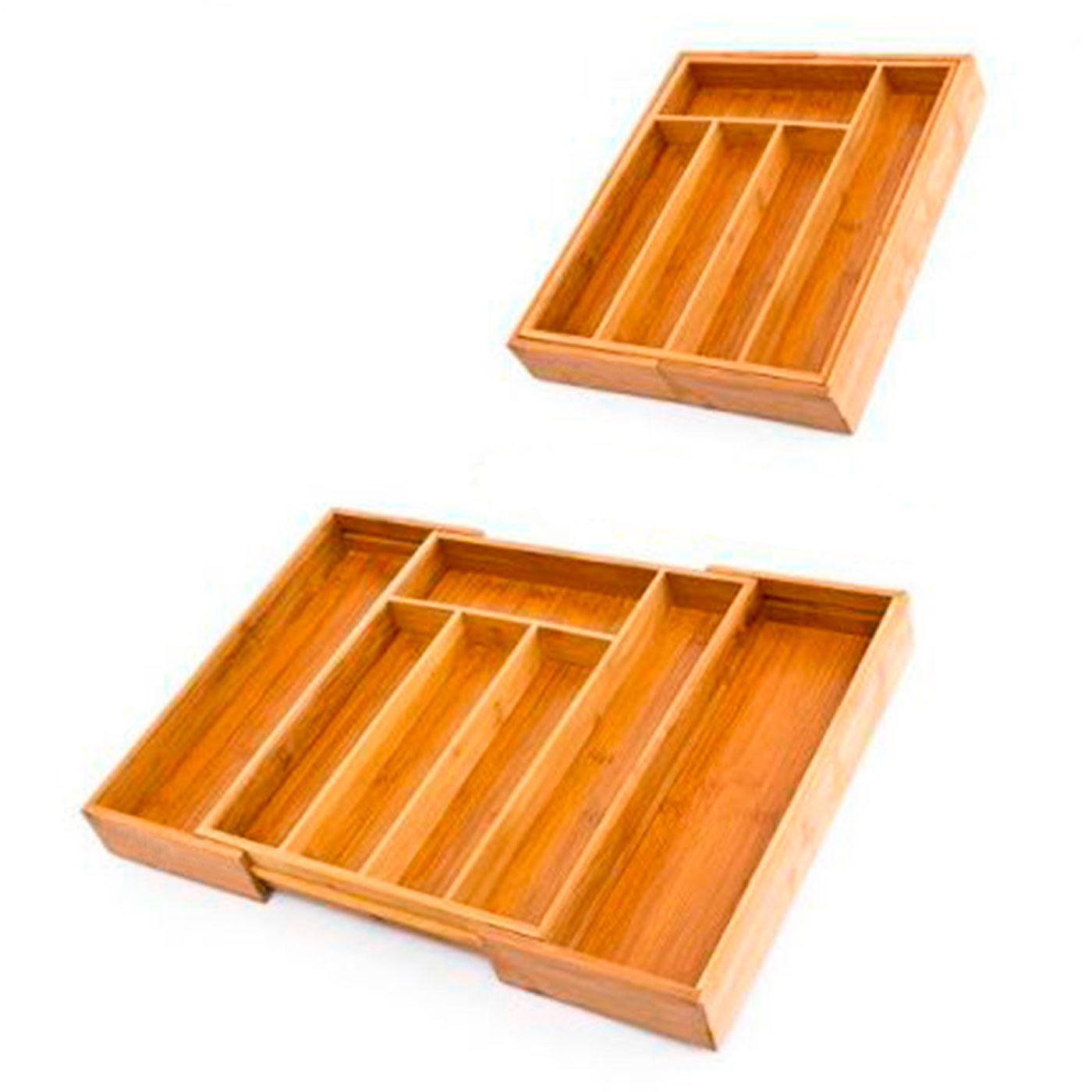 Tradineur - Caja de madera con 16 compartimentos y tapa con