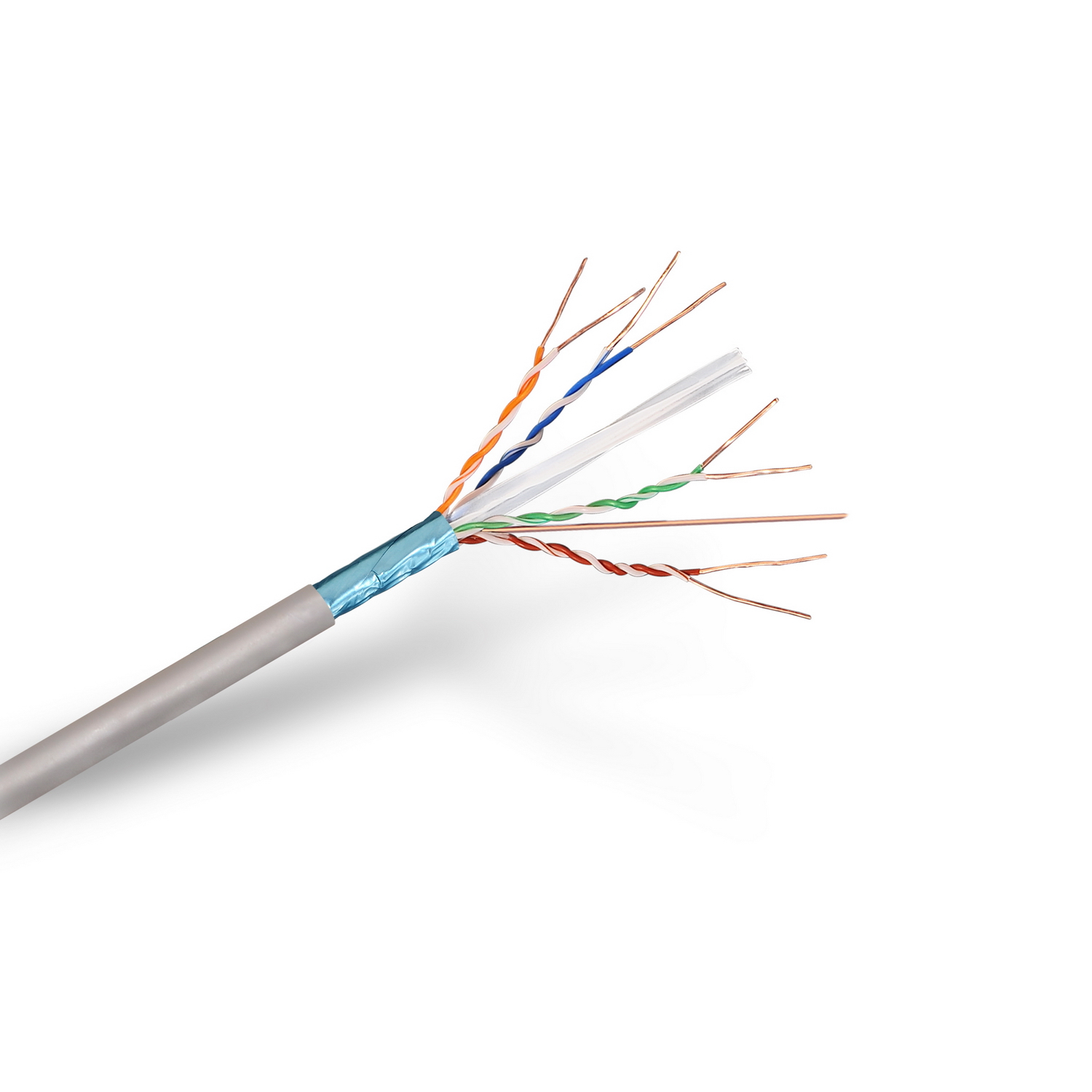 AISENS A136-0281 cable de red Gris 100 m Cat6 F/UTP (FTP)