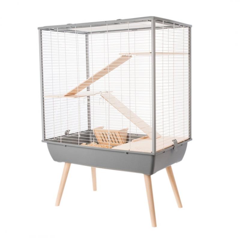 Zolux Jaula Neo Cosy grandes roedores H80, gris