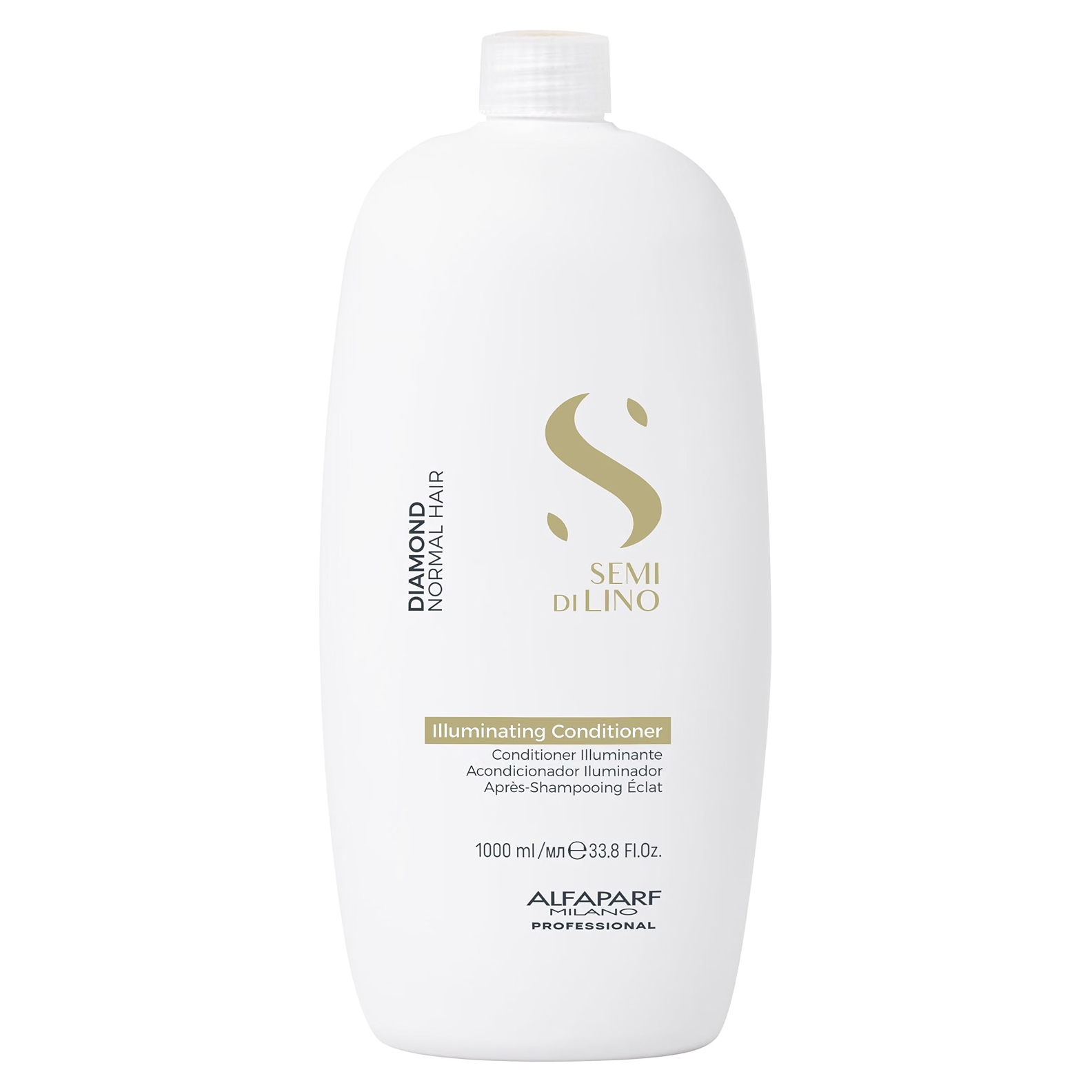 Alfaparf Milano Semi di Lino Diamond Illuminating Conditioner 200 Ml. / Acondicionador Iluminador para Cabello Normal / Desenreda, Suaviza y Aporta Brillo.