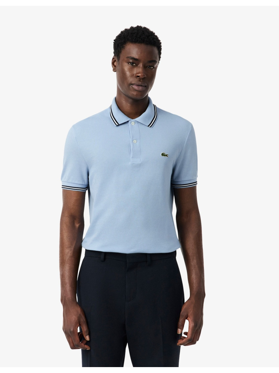 Polo Lacoste Vivo Cuello Chambray Hombre PH9875 LACOSTE Raíz Inicio MARCAS LACOSTE POLOS LACOSTE HOMBRE ROPA POLOS
