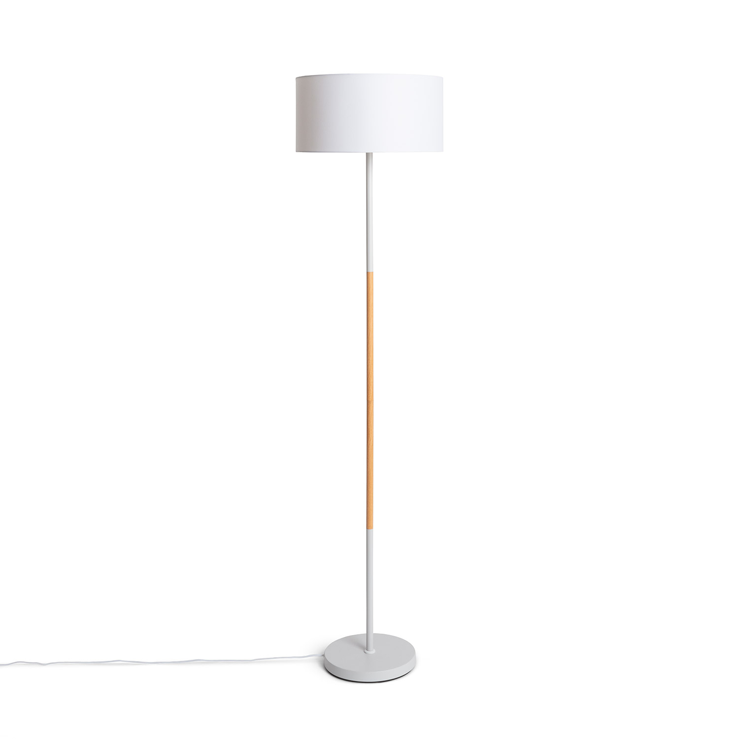 Ledkia Lámpara de Pie de Metal Wifi con Regulador Silinda Blanco