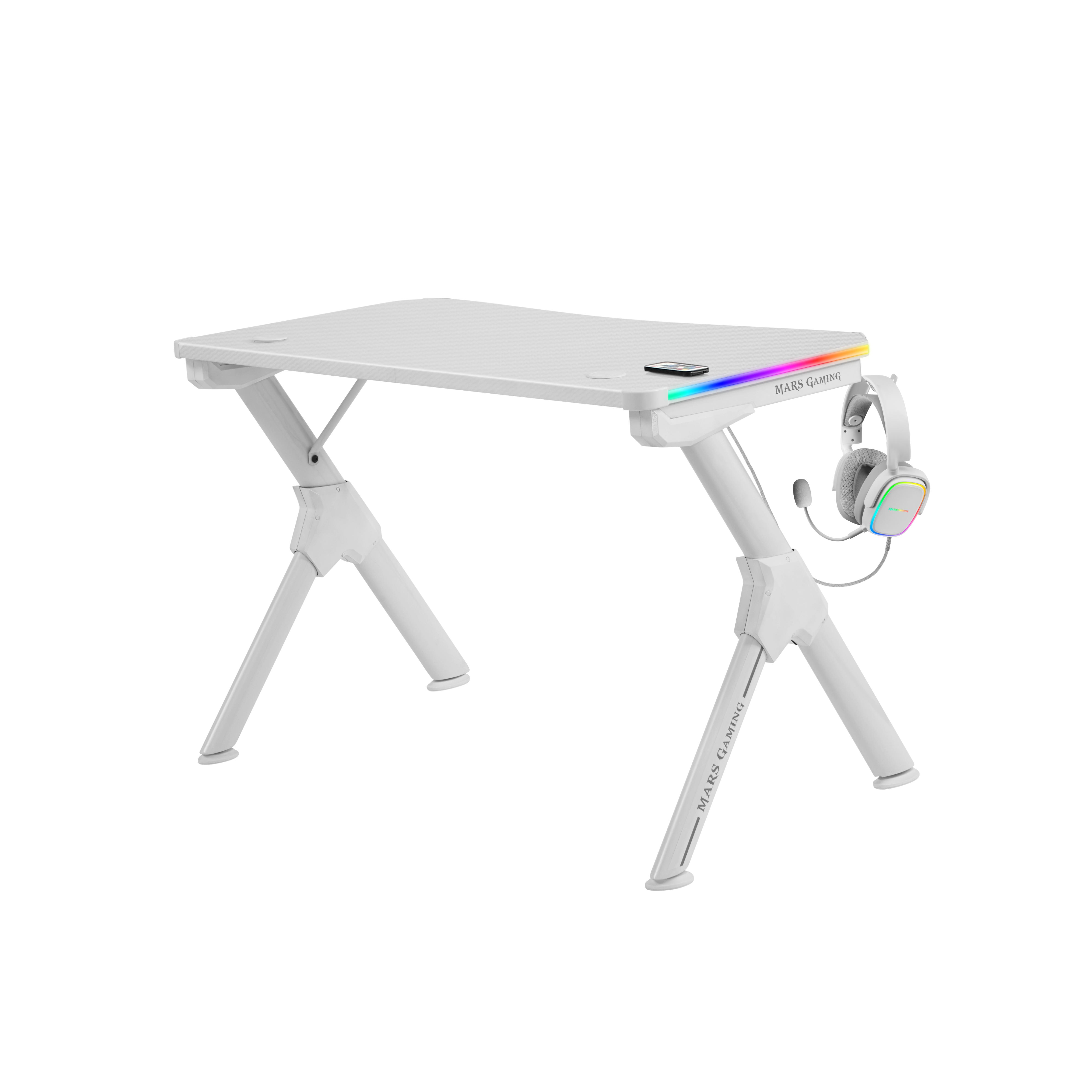 Mars Gaming MGDRGB Escritorio para Ordenador Blanco