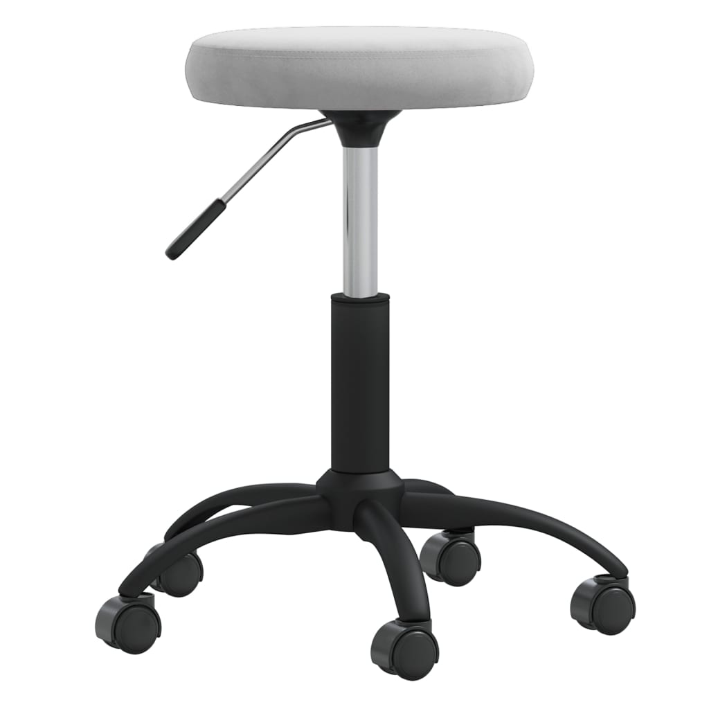 vidaXL Silla de oficina giratoria de terciopelo en color Gris oscuro/Rojo vino tinto/Verde oscuro y más | cómodas modernas ergonómicas para comedor cocina salón hogar