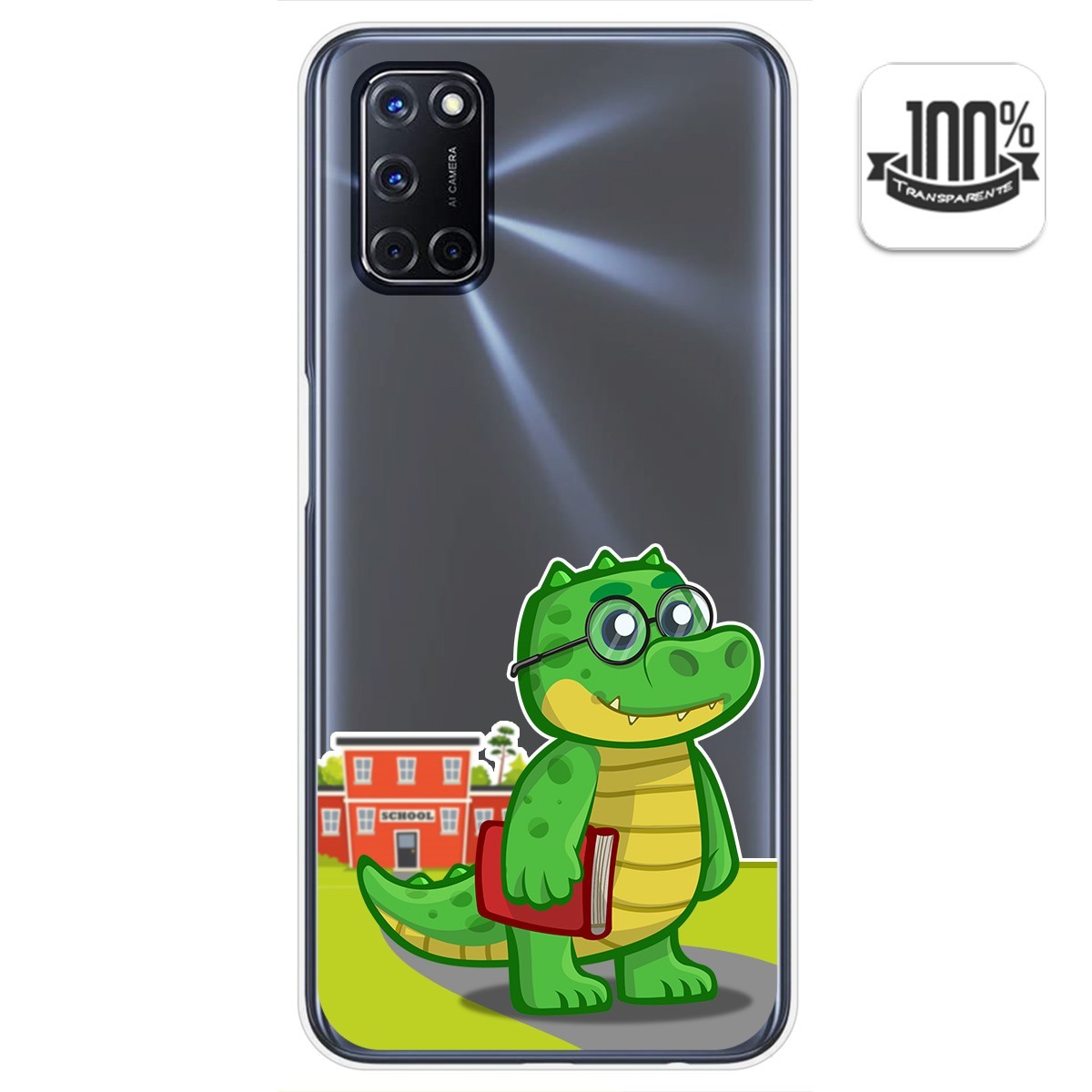 Tumundosmartphone Funda Gel Transparente para Oppo A52 / Oppo A72 diseño Coco Dibujos
