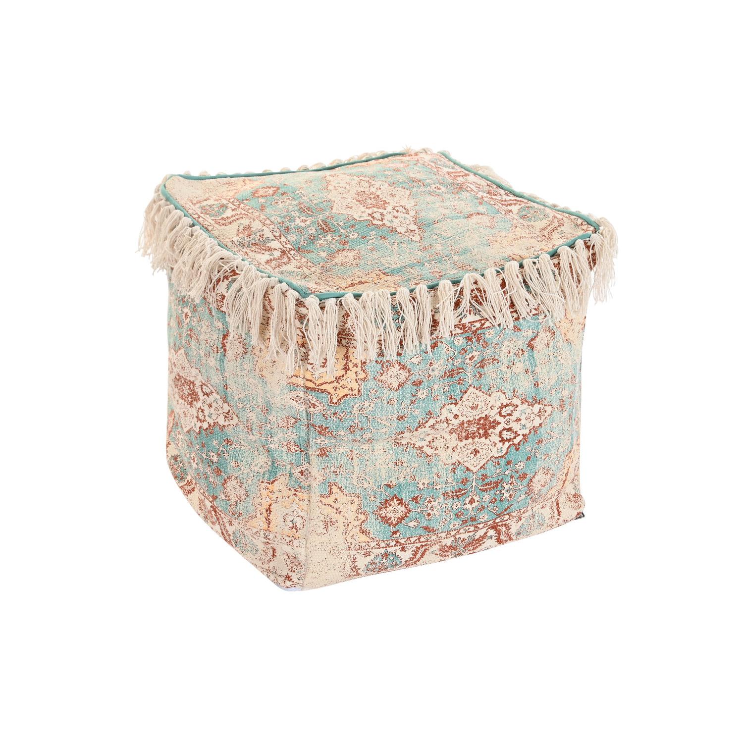 COJIN SUELO ALGODON 40X40X40 1600 GR, FLECOS VERDE TX201053 - EL MEJOR COMPLEMENTO PARA TU HOGAR FIJALO