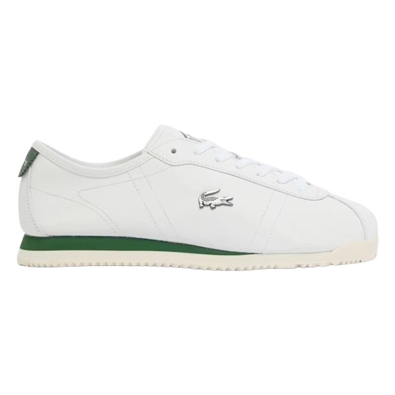 Zapatillas Lacoste Blancas Club-Low de Piel White Gum Woman de Estilo Elegante y Deportivo