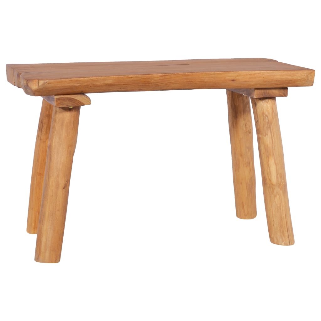vidaXL Banco de jardín de madera maciza de teca 80 cm