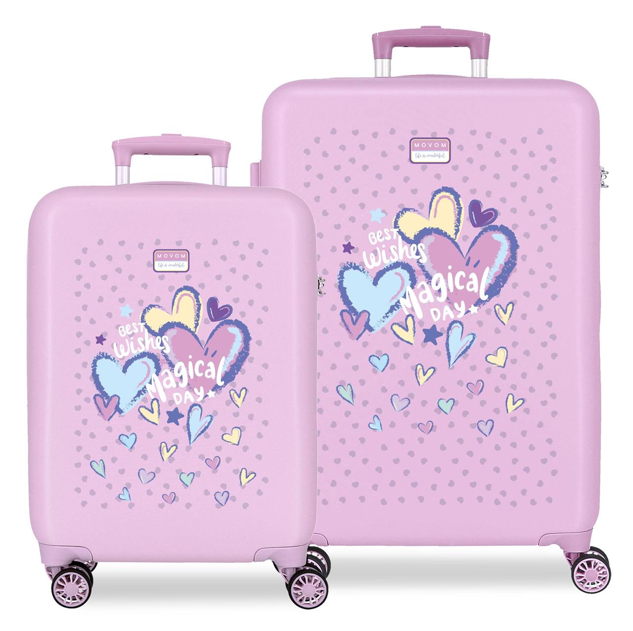 Juego de maletas Movom Best Wishes 65x46x23cm