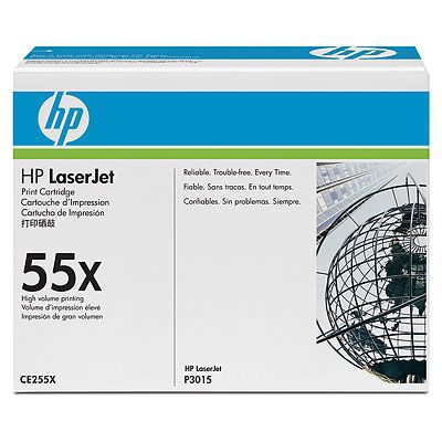 HP - Tóner CE255X original de alta capacidad para impresoras LaserJet Pro M521, hasta 12.500 páginas, fabricado con 37 % material reciclado