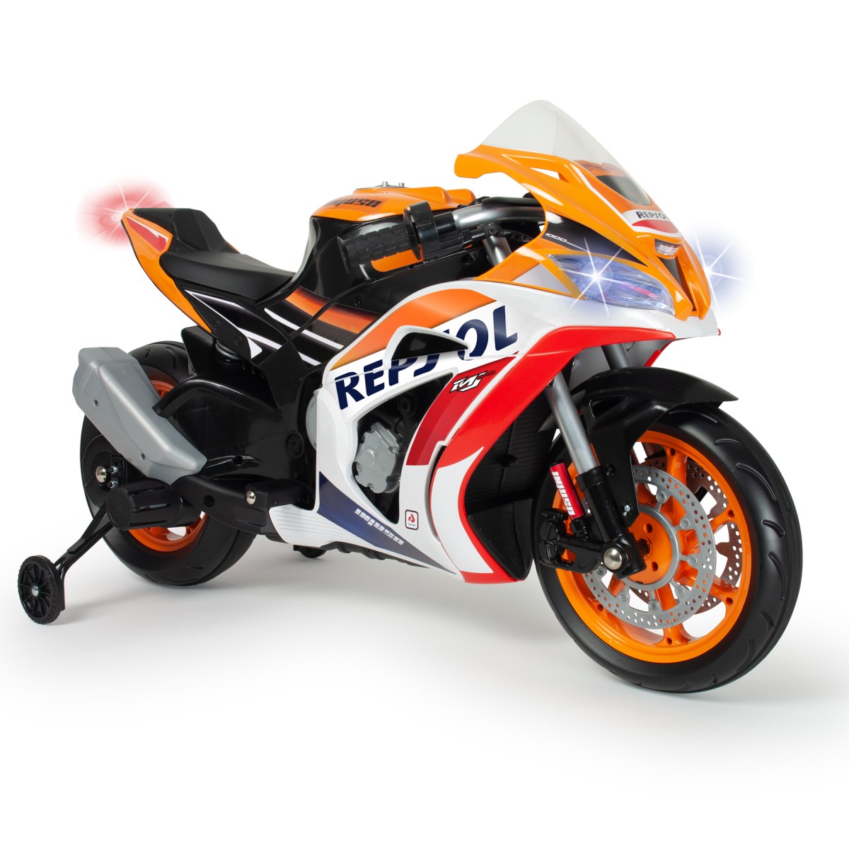 INJUSA Moto Eléctrica Infantil Racing 12V con Licencia Oficial Repsol y Honda para Niños de 3-6 Años