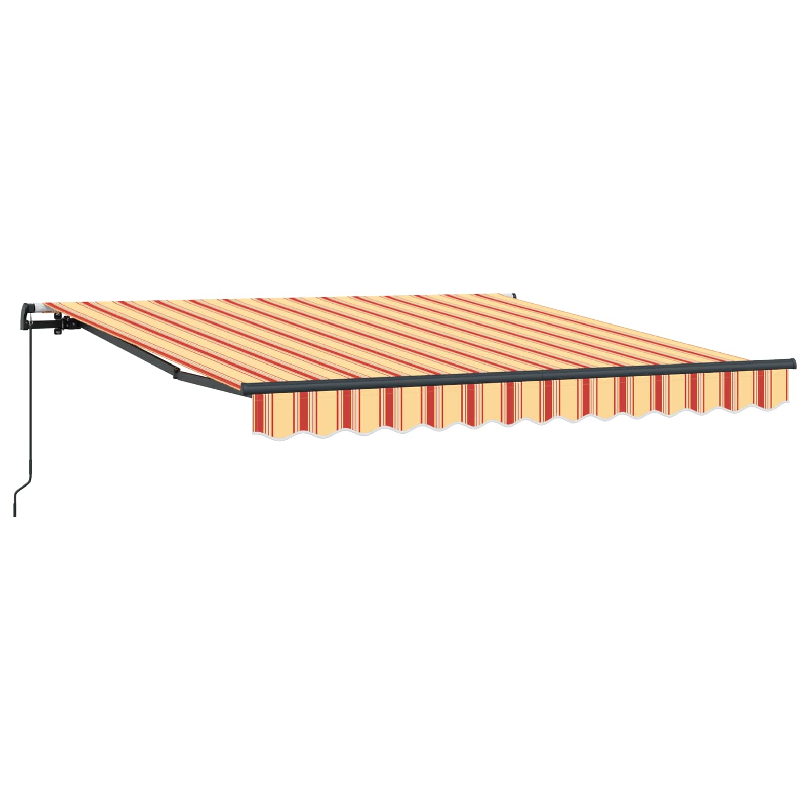 vidaXL Toldo Retráctil Poliéster y Acero 350 x 250 cm Multicolor