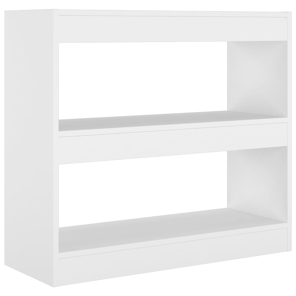vidaXL Estantería/divisor de espacios 80x30x72 cm Blanco, Negro, Roble Sonoma Mueble Almacenaje Estantería para Oficina, Estudio, Dormitorio Estantería/Librería/ mueble de Almacenamiento