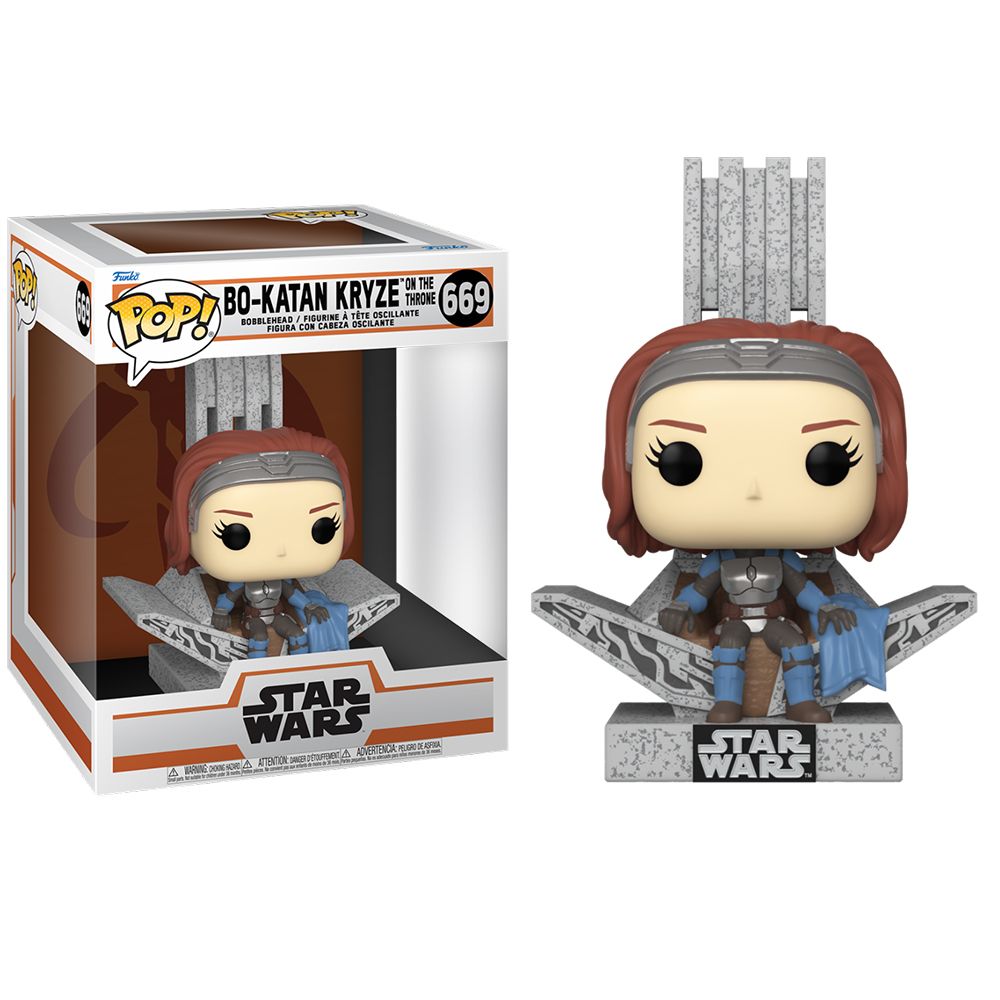 FUNKO POP! DELUXE: EL MANDALORIANO S9 - BO-KATAN EN EL TRONO,  LICENCIA OFICIAL - 76545, Nº669
