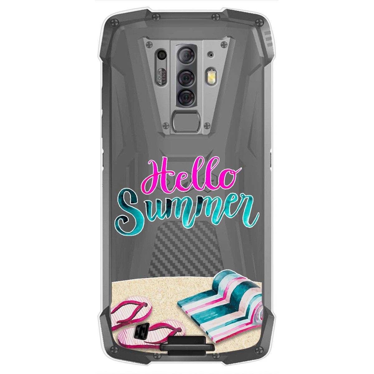 Tumundosmartphone Funda Gel Transparente para Blackview BV6900 / BV6900 Pro diseño Summer Dibujos