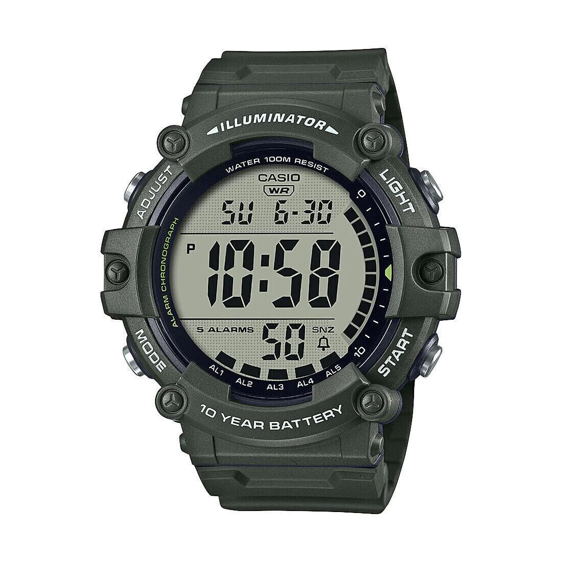 Reloj deportivo hombre Casio AE-1500WHX-3A 100m WR 10 años batería Hora Mundial cronómetro alarma