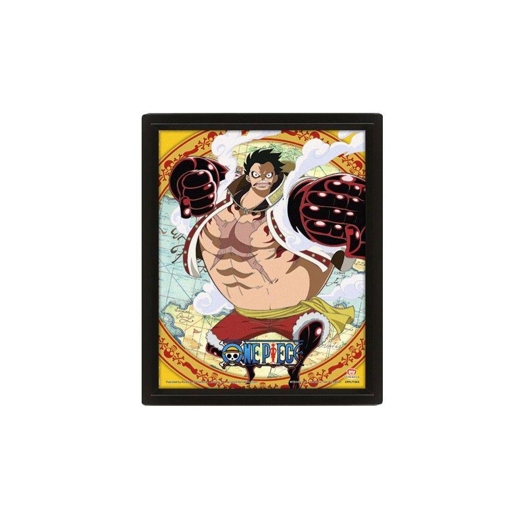 Pyramid International - Marco de One Piece - Gear 4TH - Efecto 3D - 25 x 20 cm - Licencia oficial