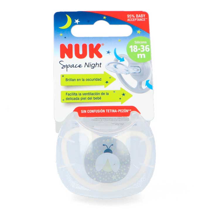 Nuk Chupete Space Night Silicona 18-36 Meses
