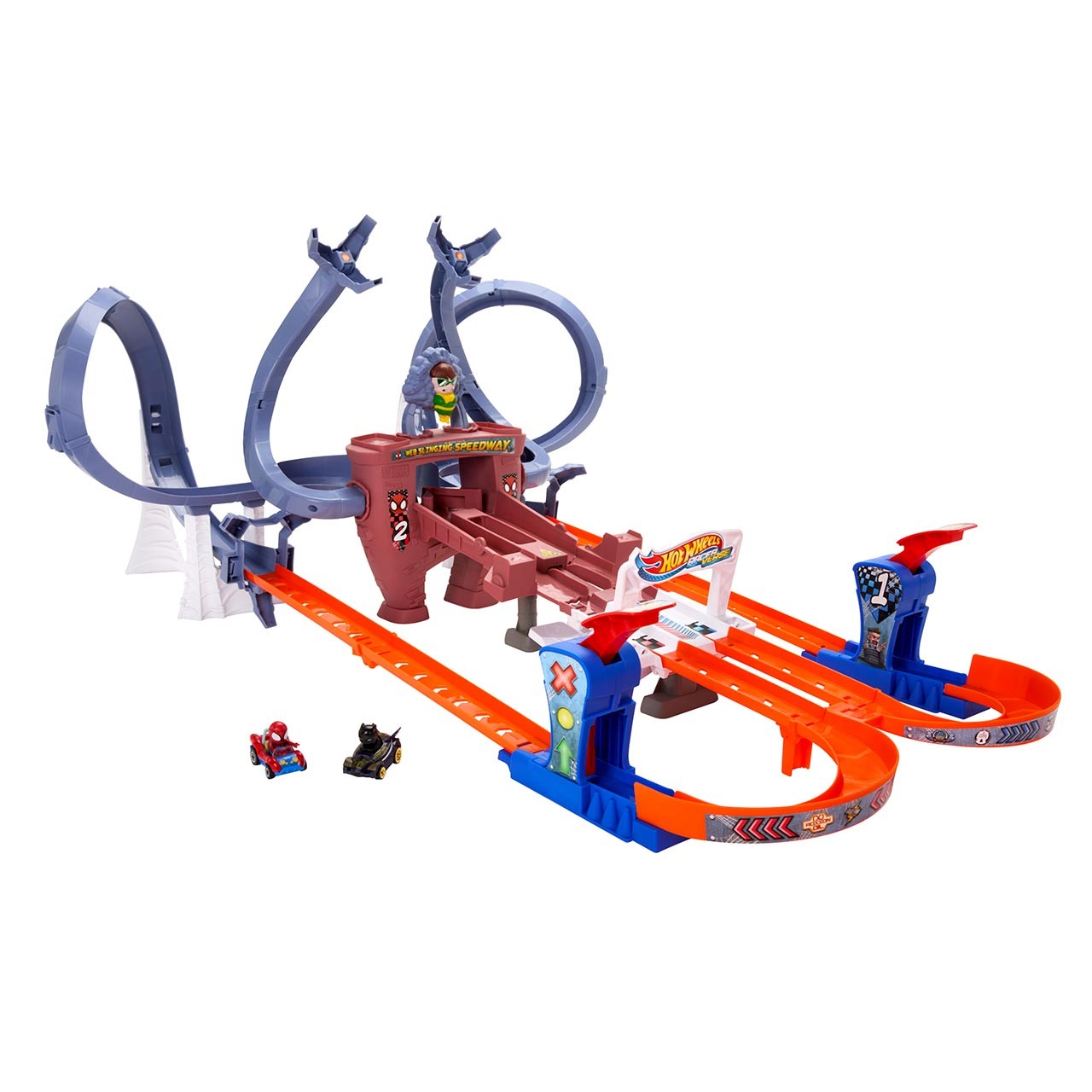 Pista telaraña de Spider-Man RacerVerse HTM08 MARVEL HOT WHEELS